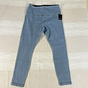 Lysse Women's Sz XL Stretchy Denim Tight Ankle Leggings Style 6175 Bleach Blue